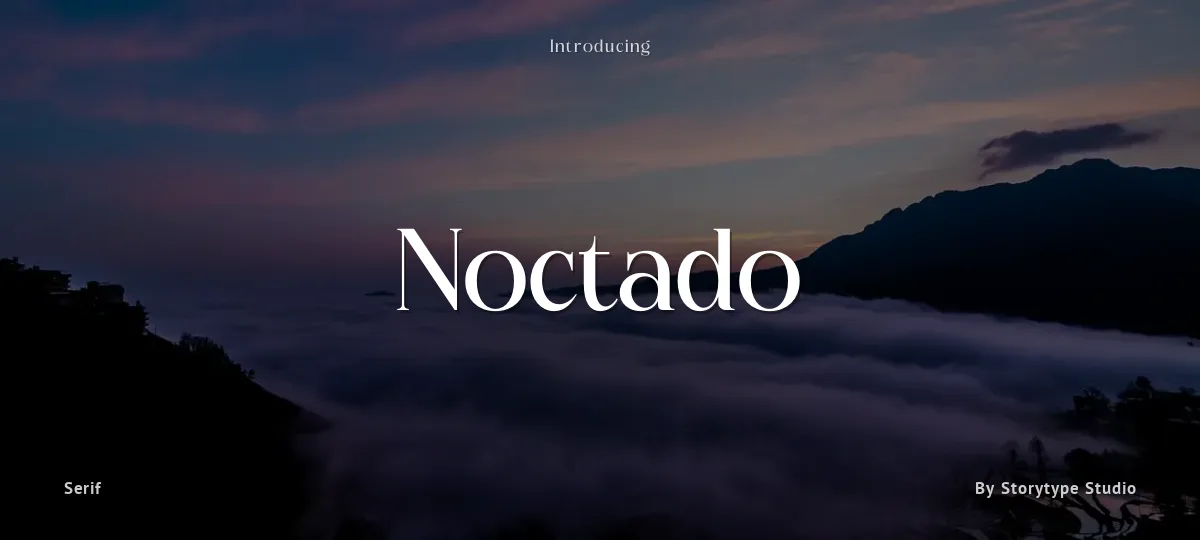 Noctado font preview