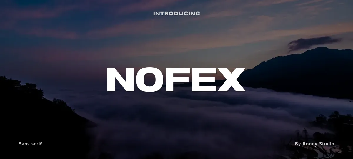 Nofex font preview