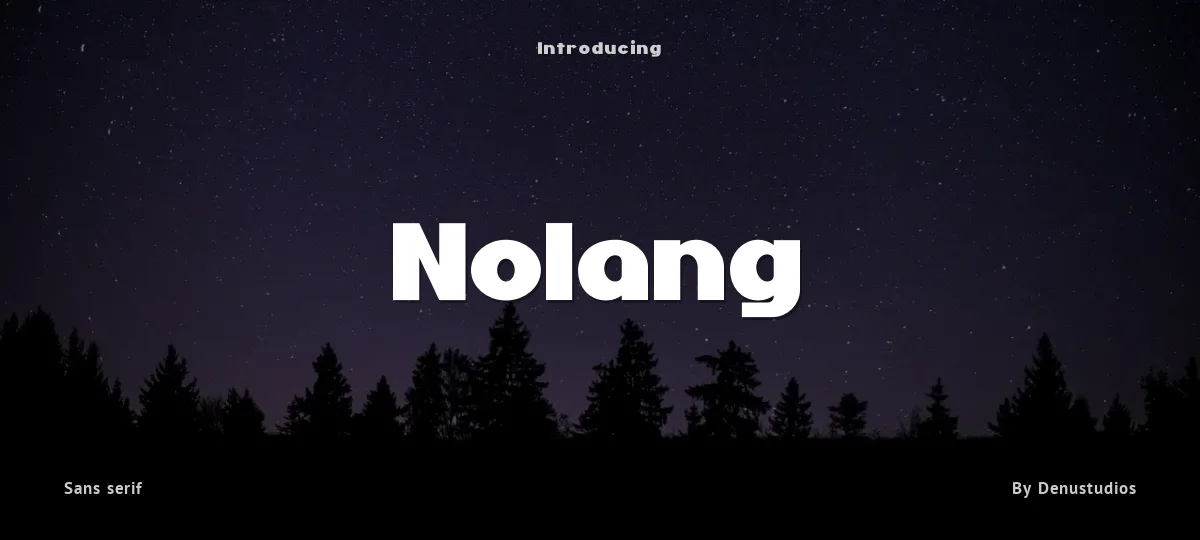 Nolang font preview