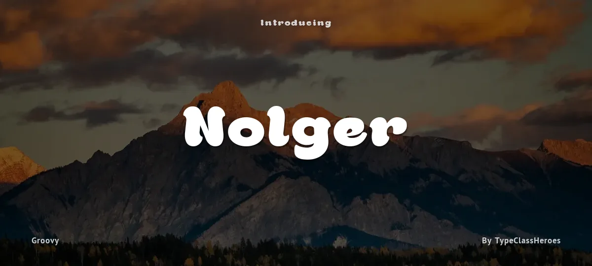 Nolger font preview
