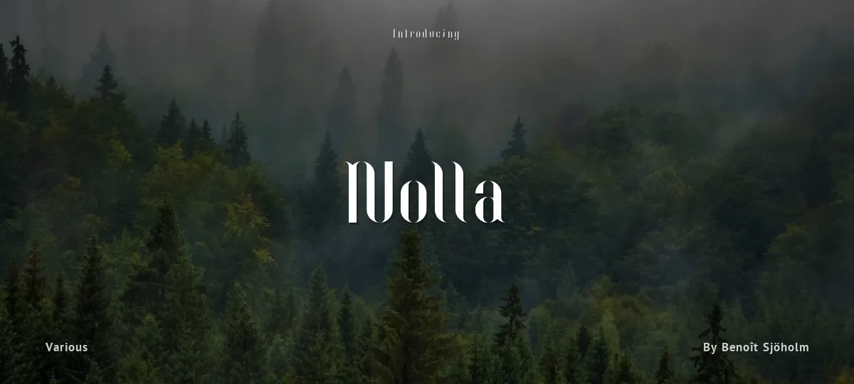 Nolla font preview