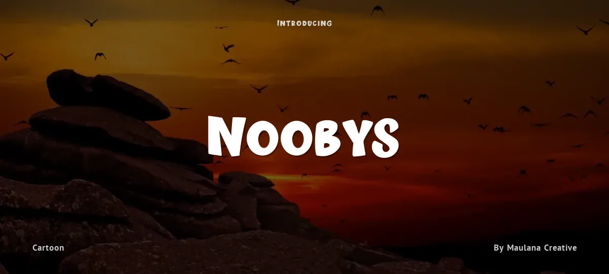 Noobys font preview
