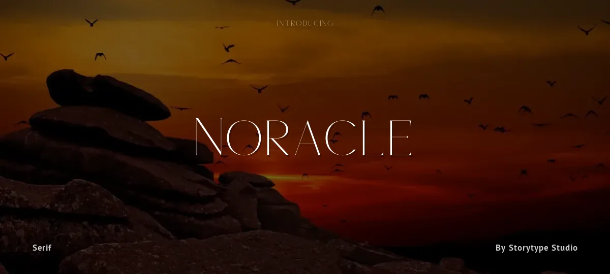 Noracle font preview