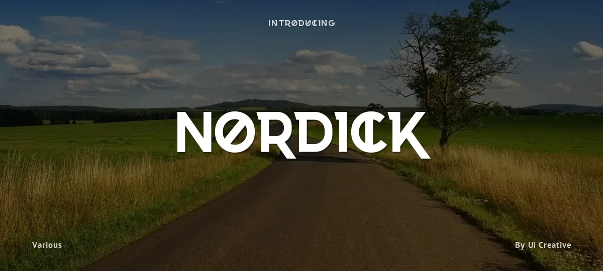Nordick font preview