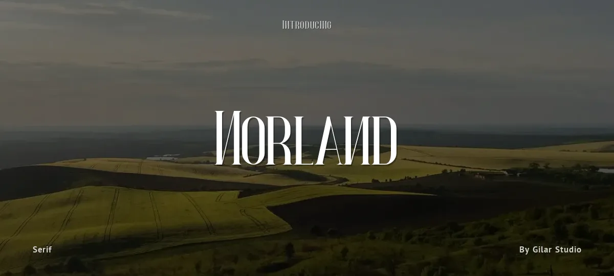 Norland font preview