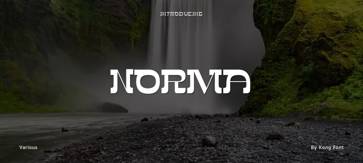 Norma font preview
