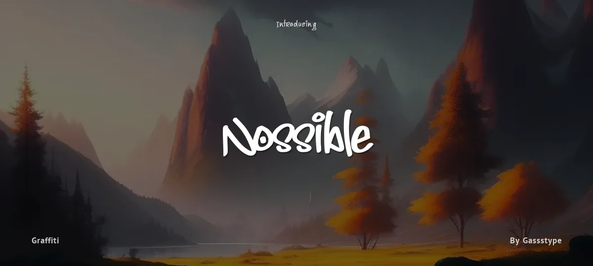 Nossible font preview