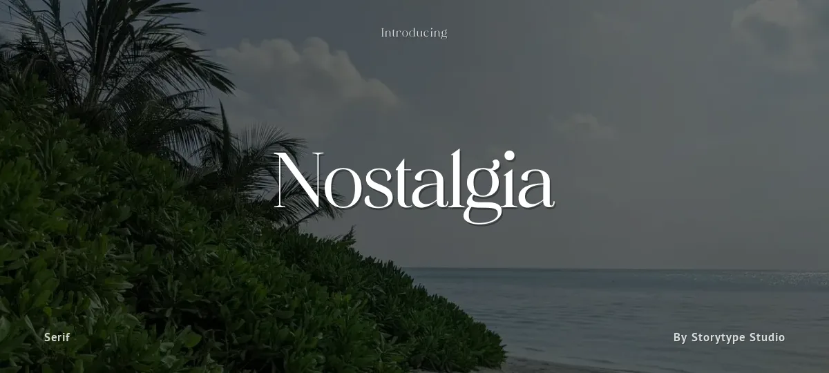 Nostalgia font preview