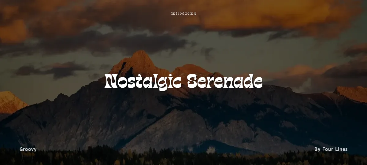 Nostalgic Serenade font preview