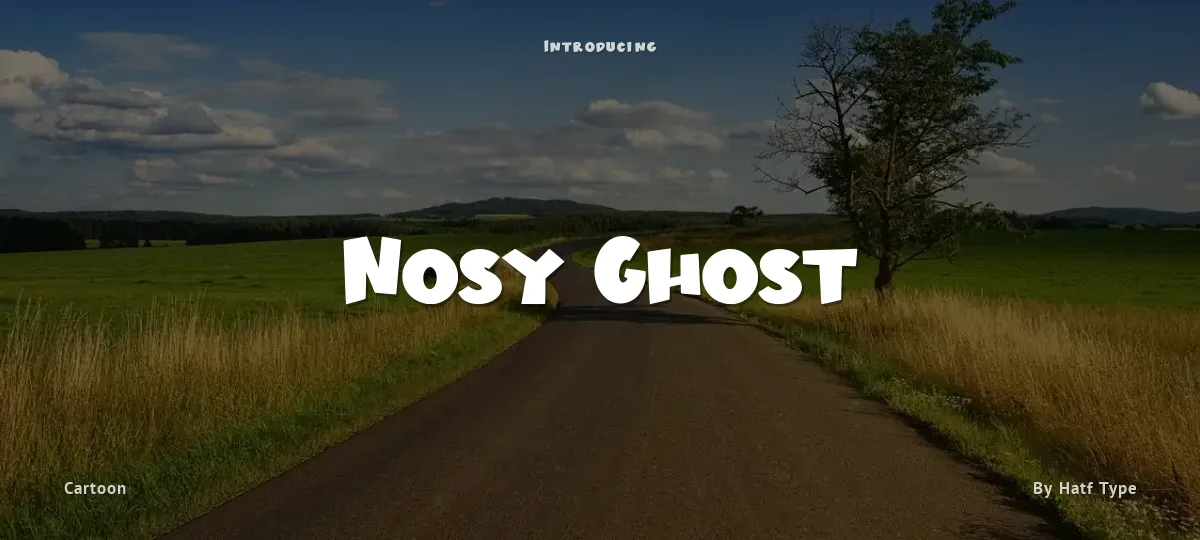 Nosy Ghost font preview