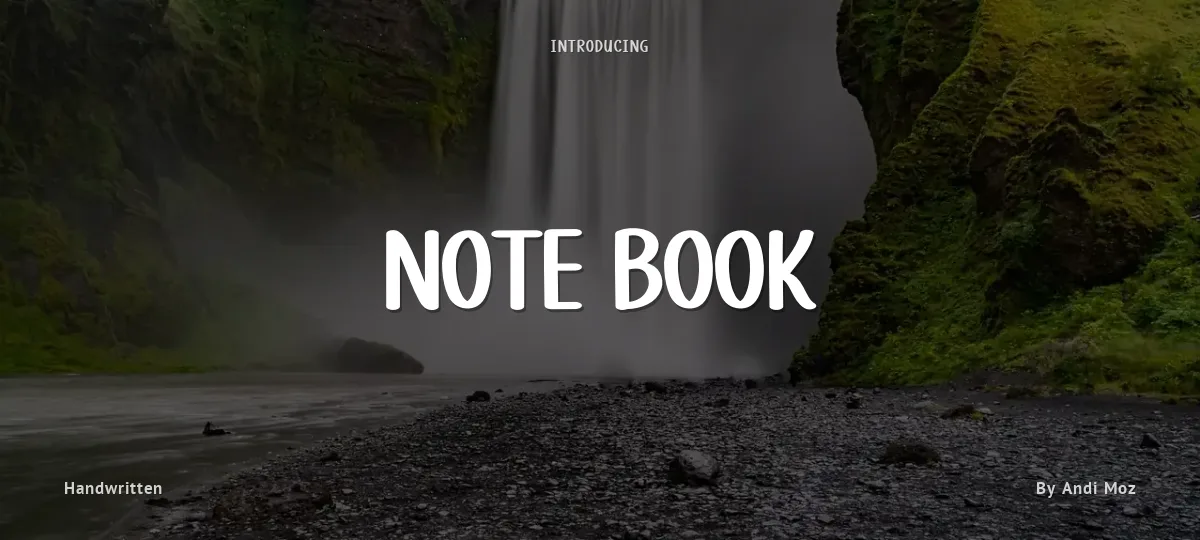 Note Book font preview