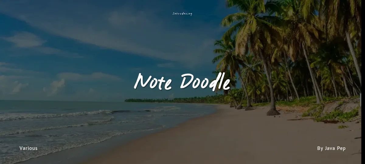 Note Doodle font preview