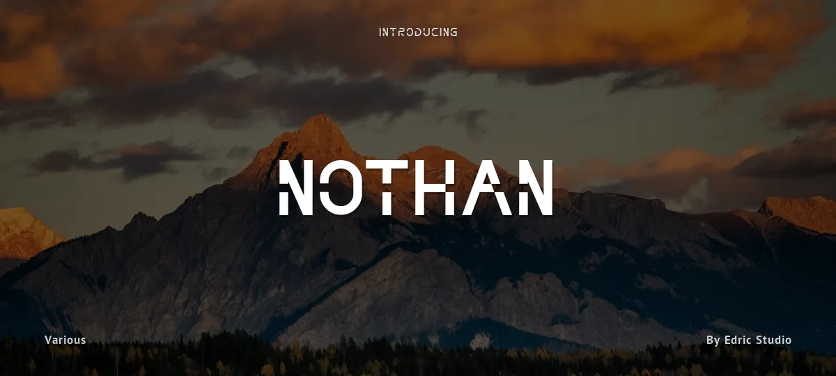 Nothan font preview