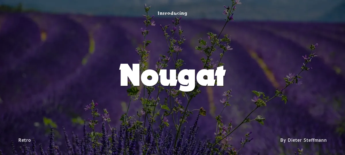 Nougat font preview