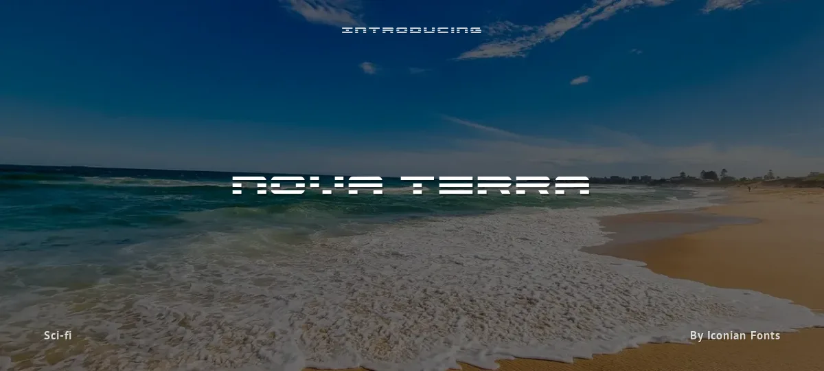 Nova Terra font preview