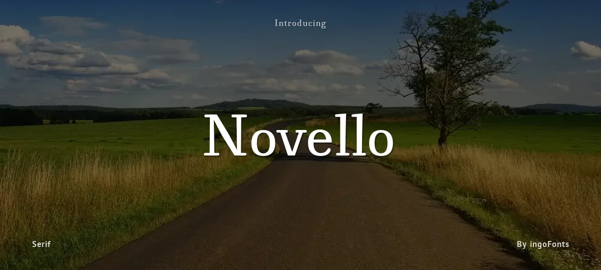 Novello font preview