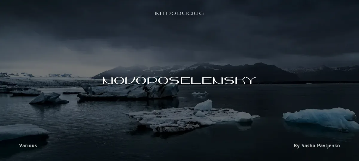 Novoposelensky font preview