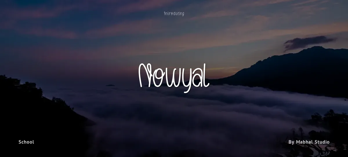 Nowyal font preview