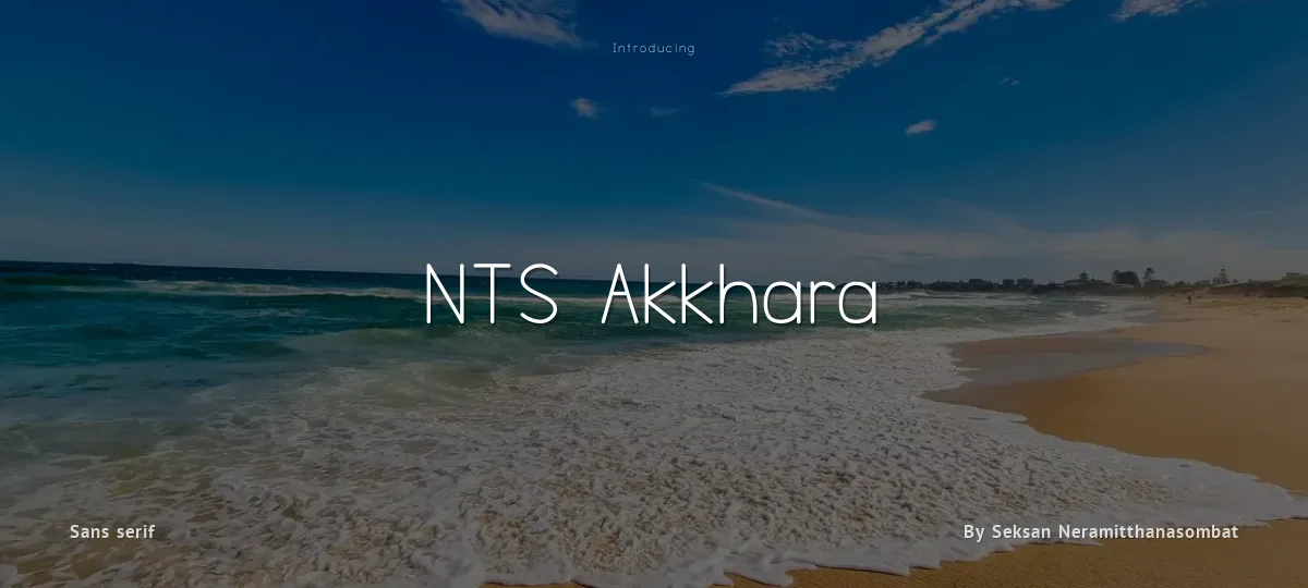 NTS Akkhara font preview