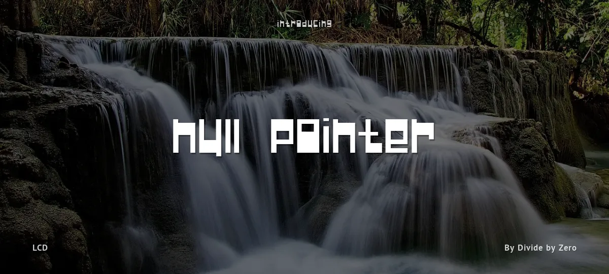 Null Pointer font preview