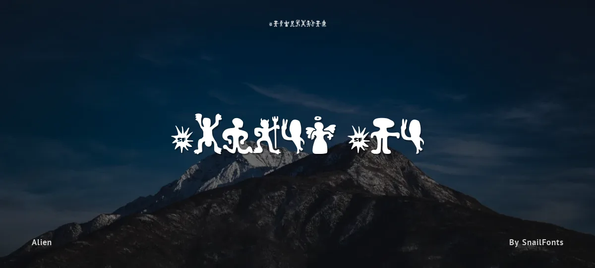 Number One font preview