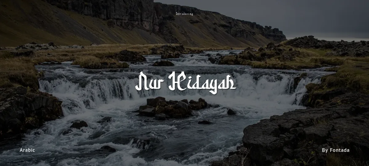 Nur Hidayah font preview