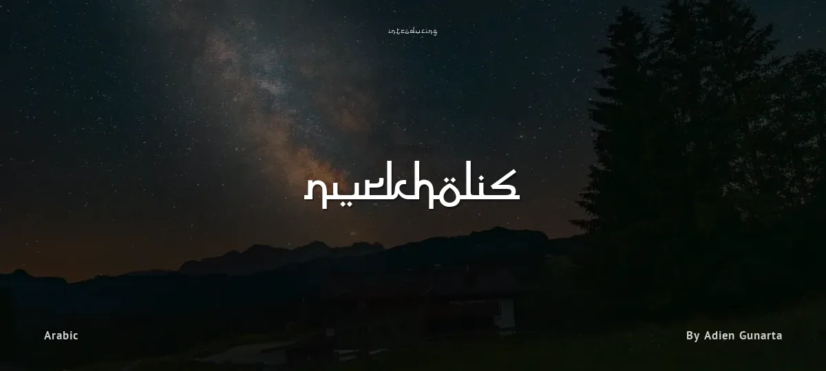 Nurkholis font preview