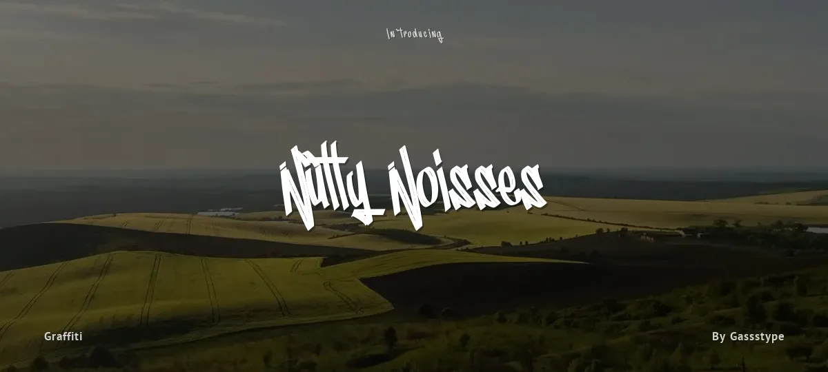 Nutty Noisses font preview