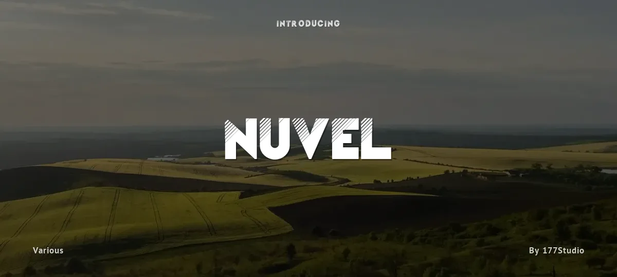 Nuvel font preview