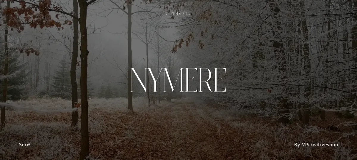 Nymere font preview