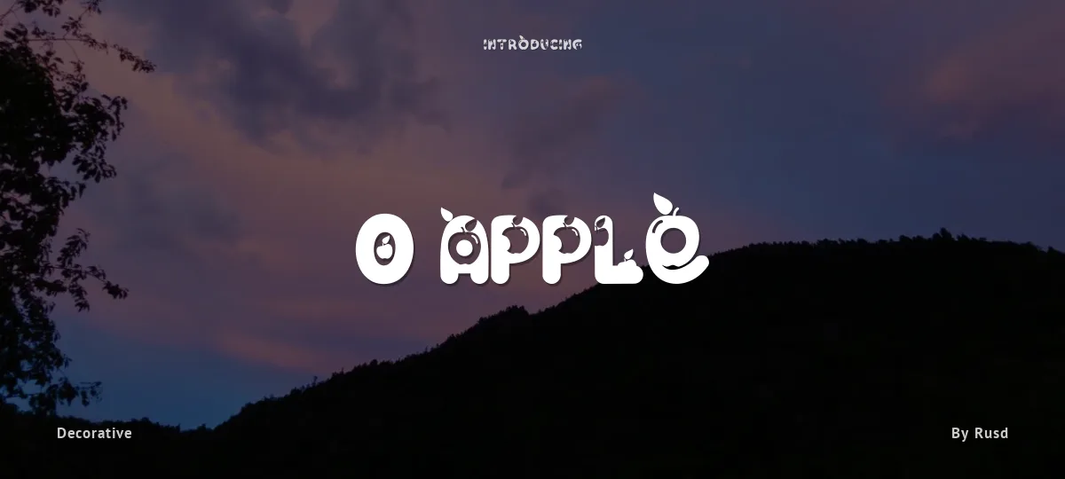 O Apple font preview