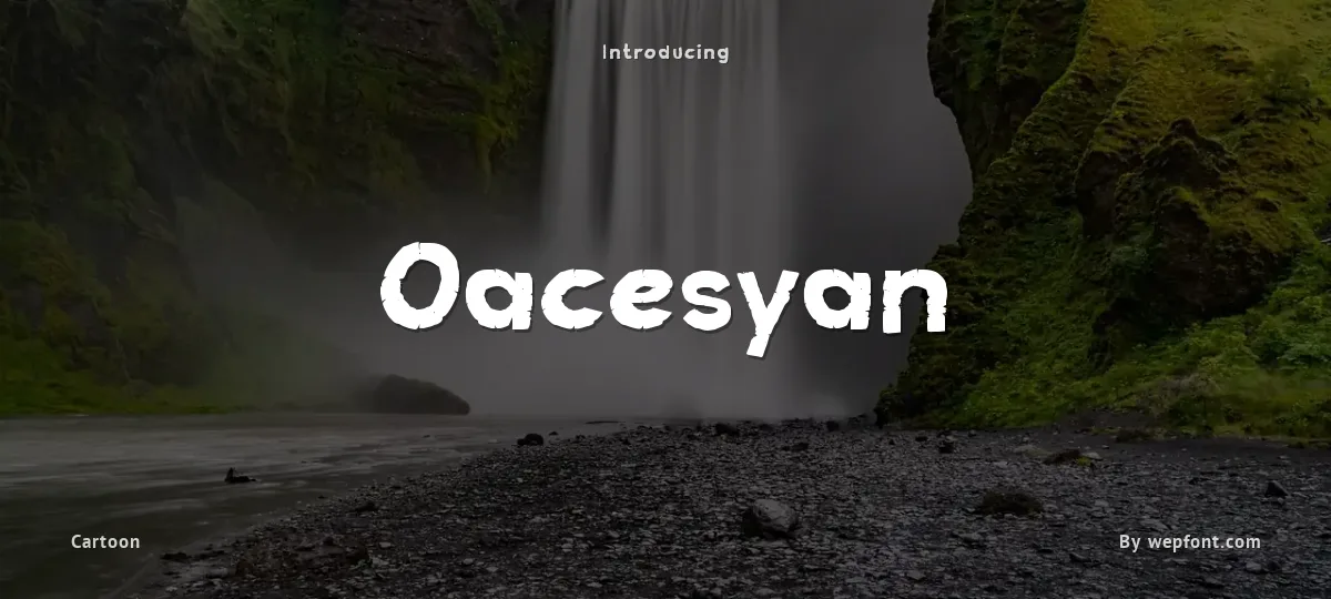 Oacesyan font preview