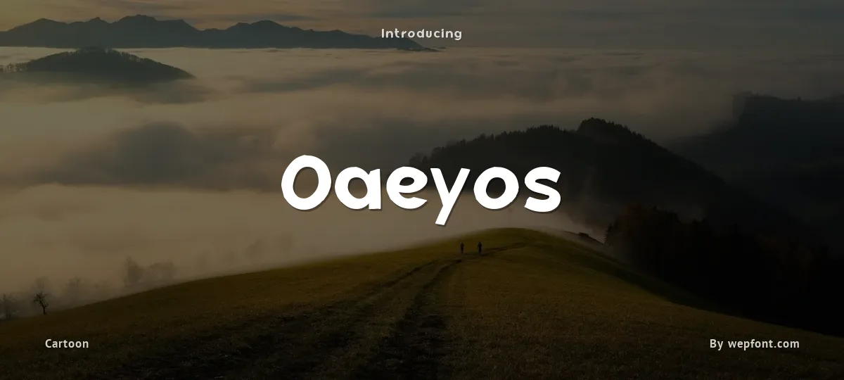 Oaeyos font preview