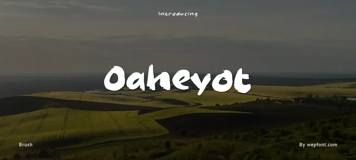Oaheyot font preview