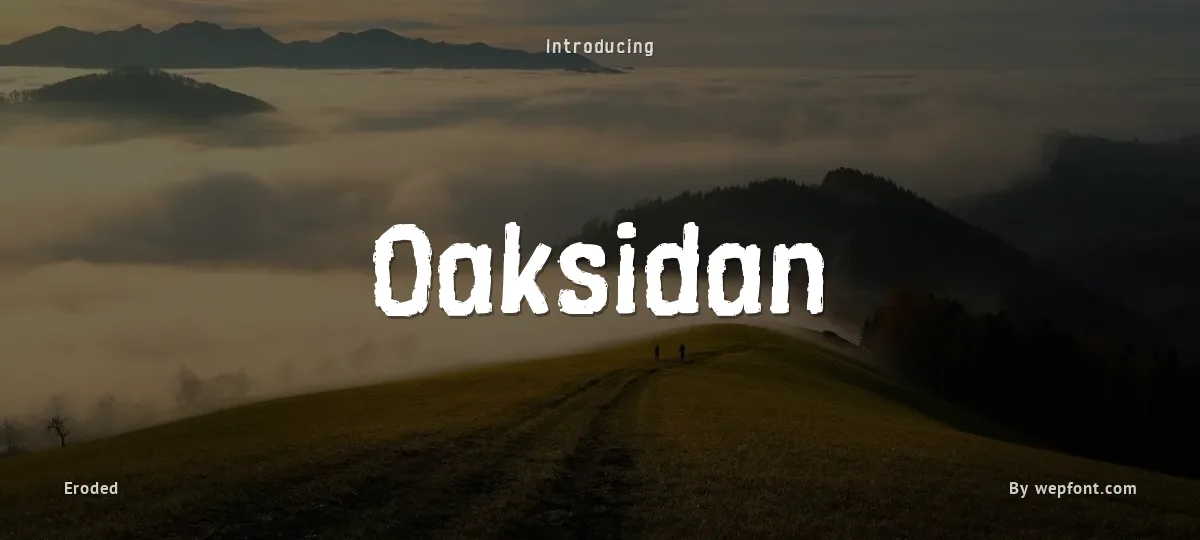 Oaksidan font preview