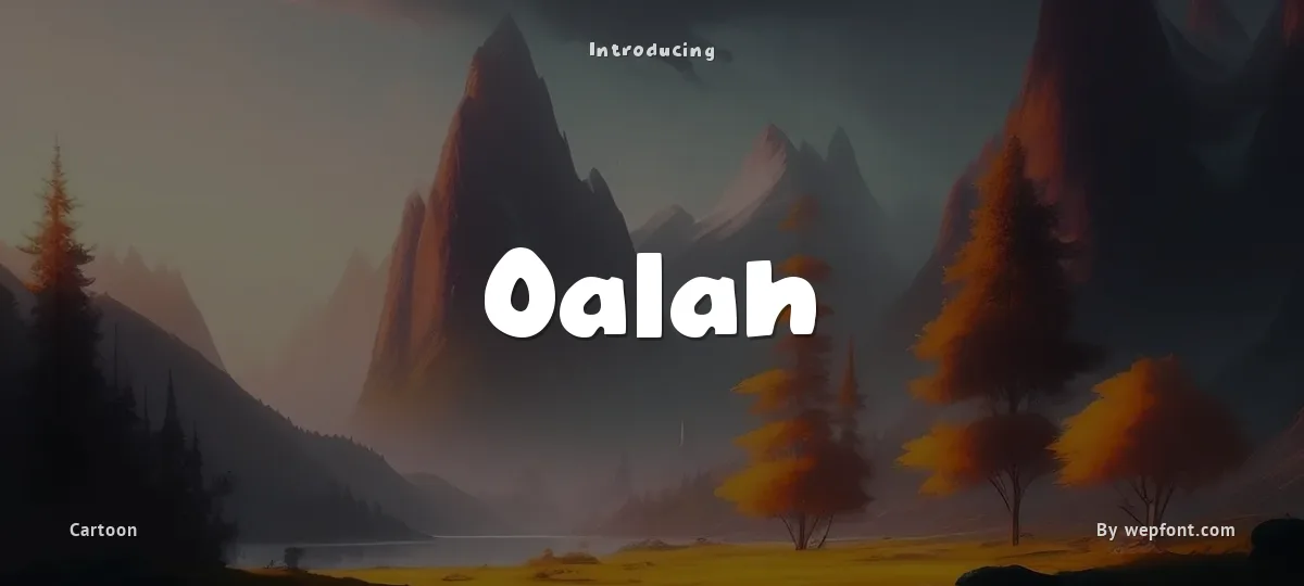 Oalah font preview