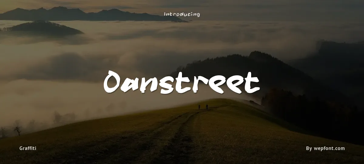 Oanstreet font preview