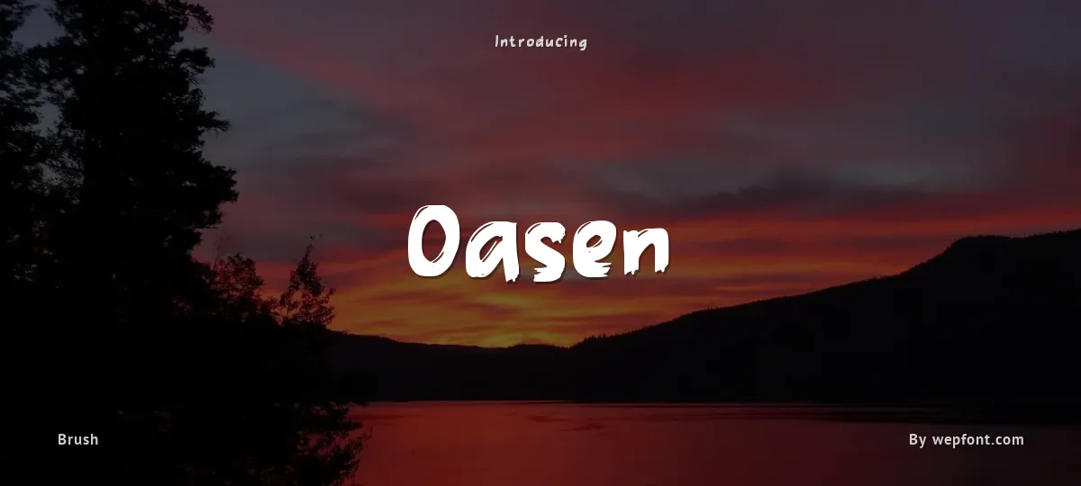 Oasen font preview