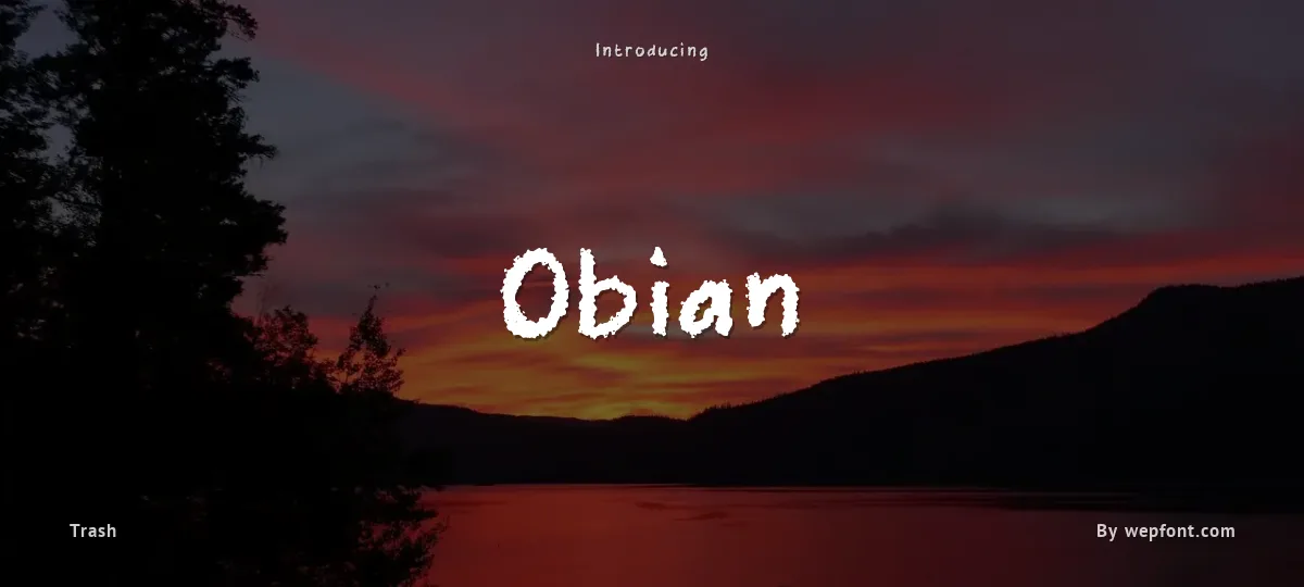 Obian font preview