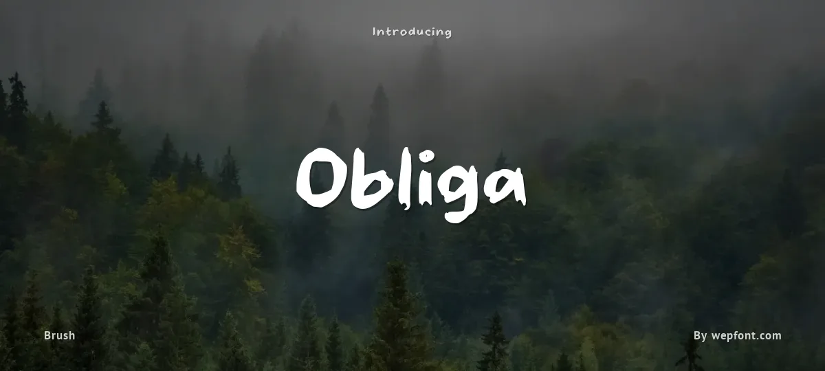 Obliga font preview
