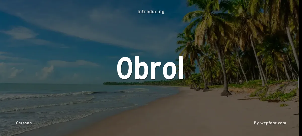 Obrol font preview