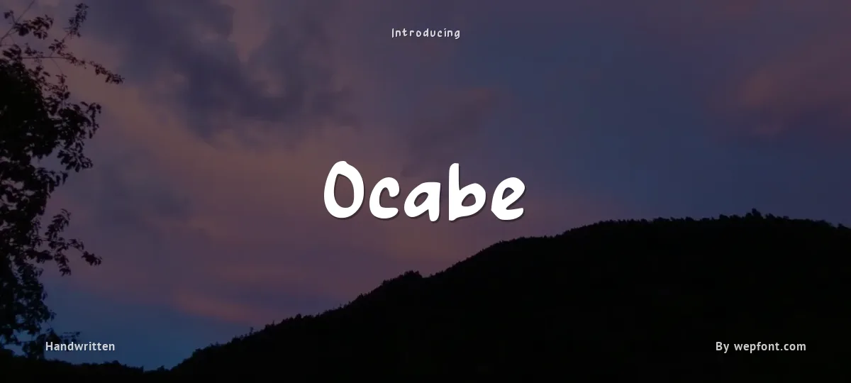 Ocabe font preview