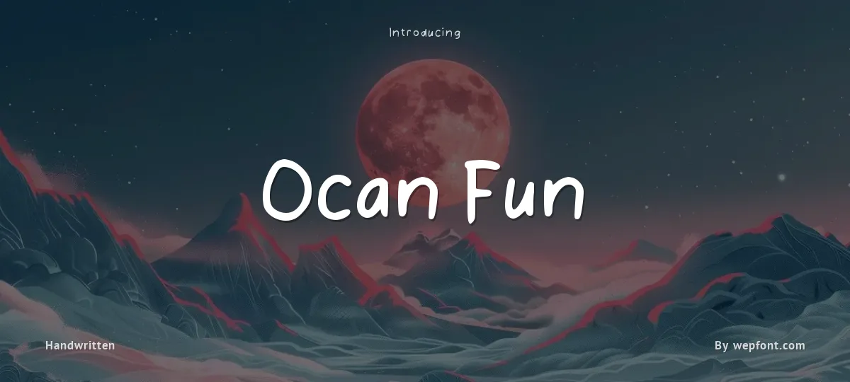 Ocan Fun font preview