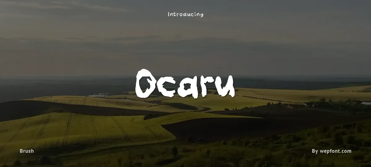Ocaru font preview