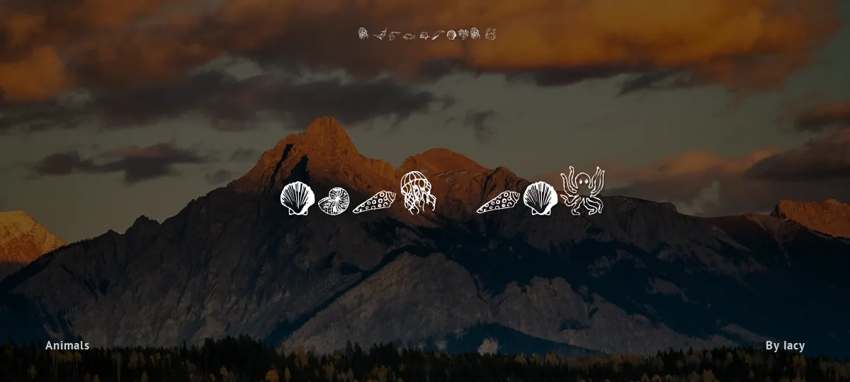 Ocean Iacy font preview