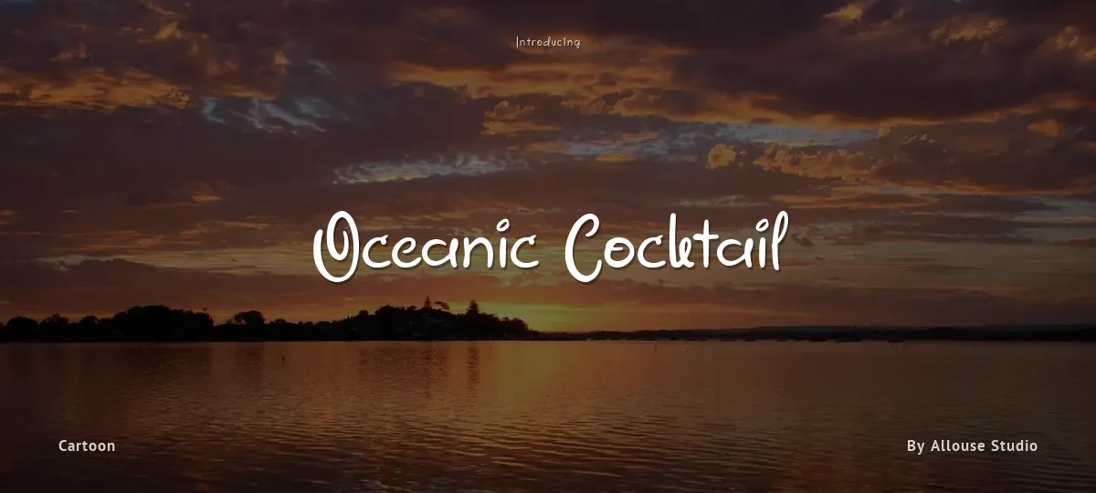 Oceanic Cocktail font preview