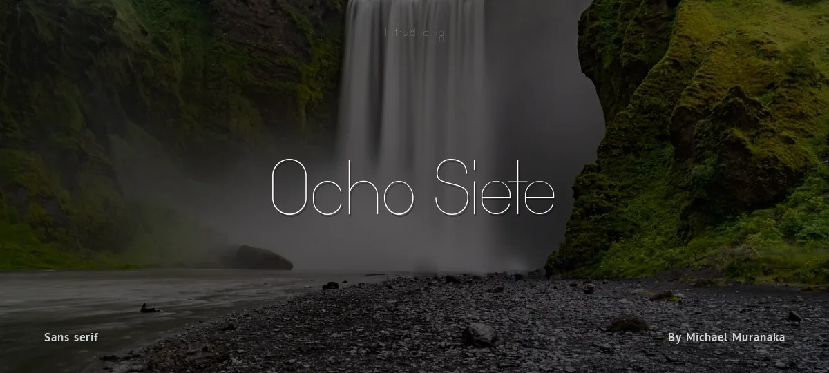 Ocho Siete font preview