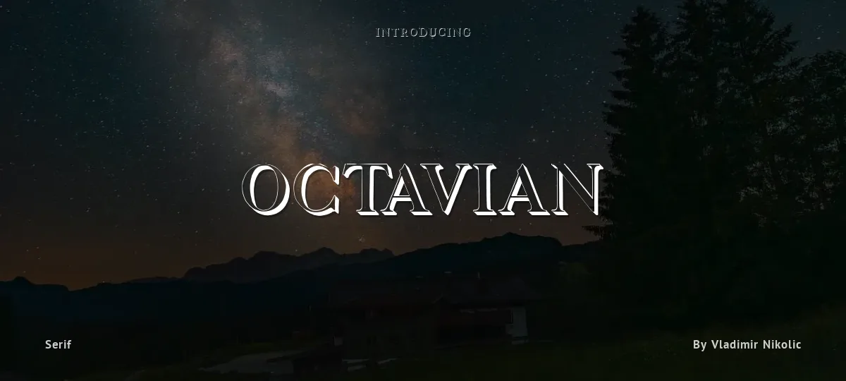 Octavian font preview