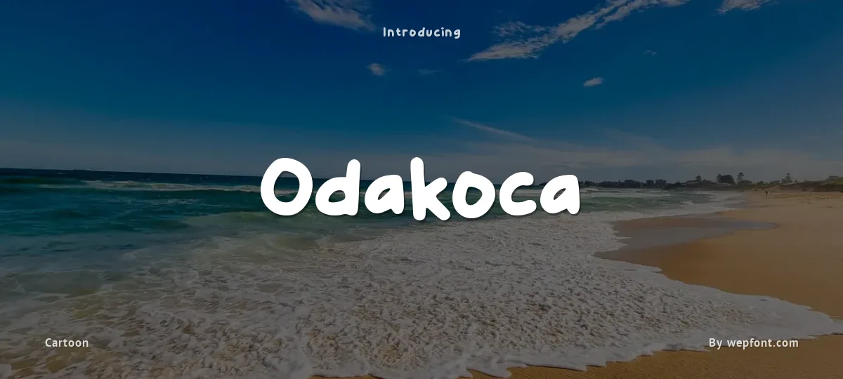 Odakoca font preview