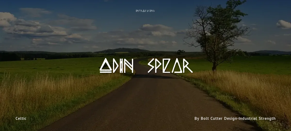 Odin Spear font preview
